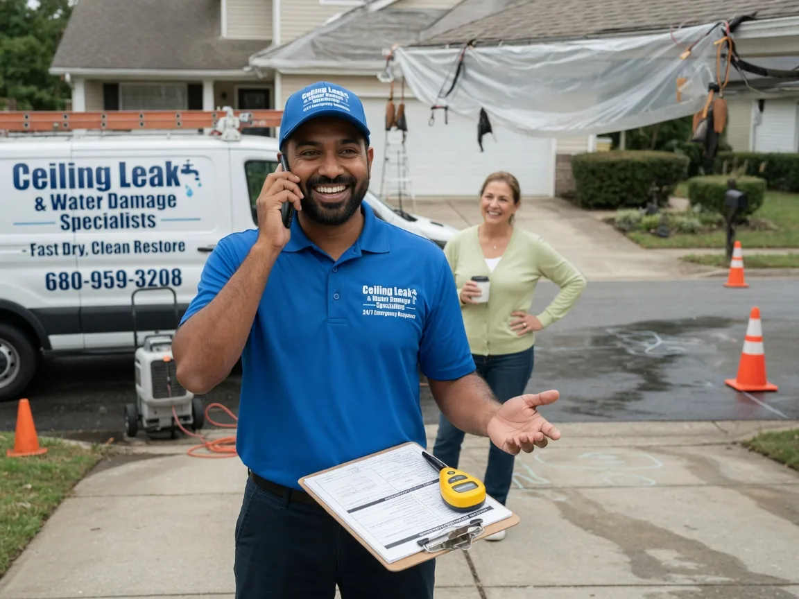 Ceiling Leak Cleanup Cortland, OH FAQs